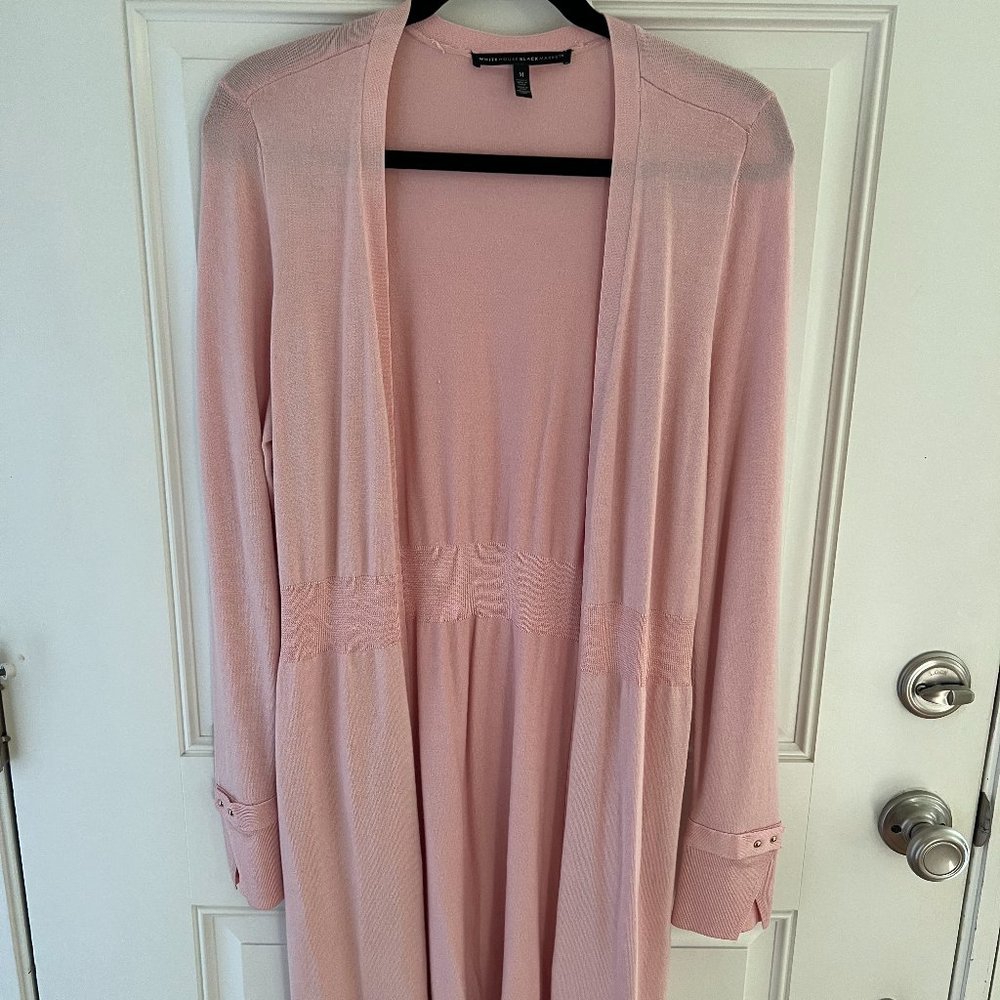 White House Black Market Pink Cardigan